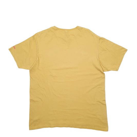Mens Yellow Columbia Sportswear Spellout Short Sleeve T Shirt