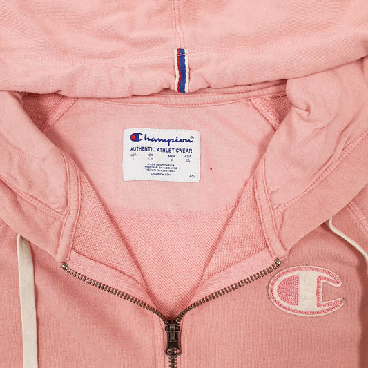 Womens Pink Champion Full Zip Jumper