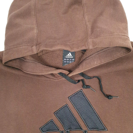 Mens Brown Adidas Hoodie Jumper