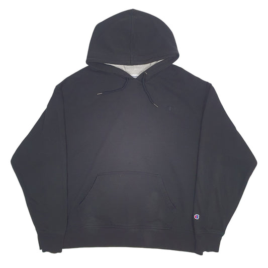 Mens Black Champion Hoodie Jumper