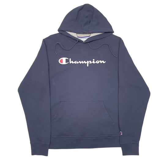 Mens Navy Champion Hoodie Jumper