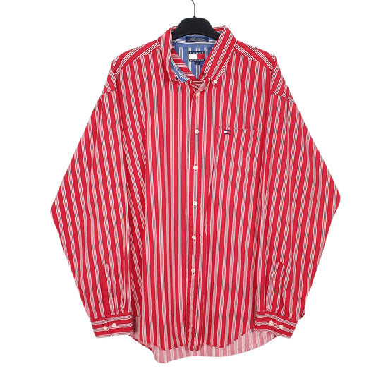 Mens Red Tommy Hilfiger Long Sleeve Shirt