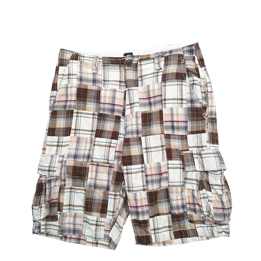 Mens Brown Gap Madras Ivy League Chino Shorts