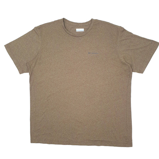 Mens Brown Columbia Sportswear Performance Short Sleeve T Shirt
