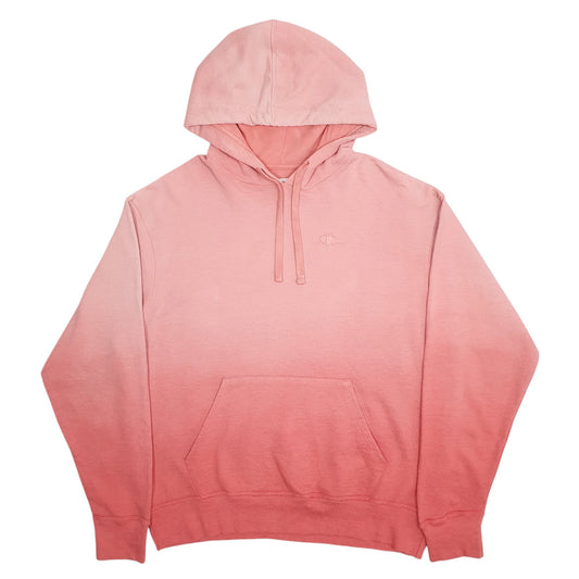 Mens Pink Champion Hoodie Jumper