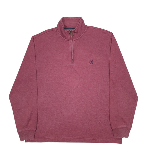 Mens Burgundy Ralph Lauren Quarter Zip Jumper