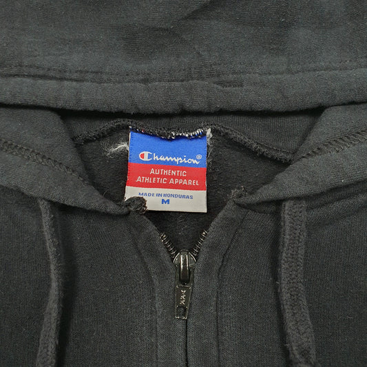 Mens Black Champion Half Zip George Washington University USA Hoodie Jumper