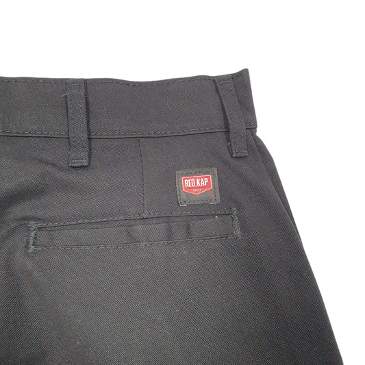 Mens Black Red Kap Chino Shorts