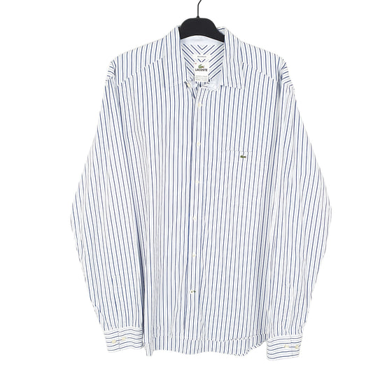 Mens White Lacoste Modern Long Sleeve Shirt