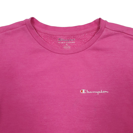 Womens Pink Champion Crewneck Jumper
