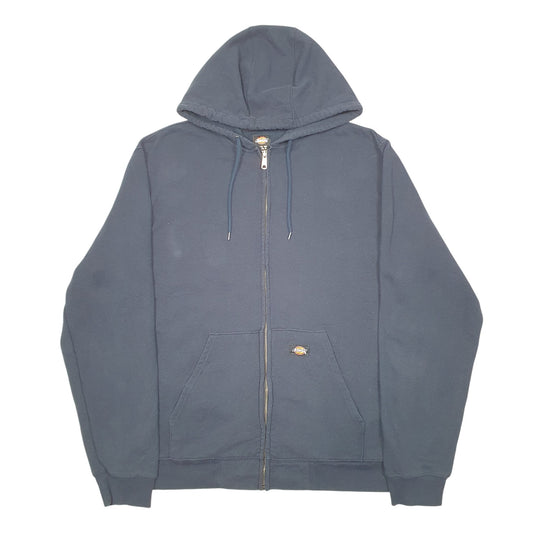 Mens Navy Dickies Hoodie Full Zip Jumper