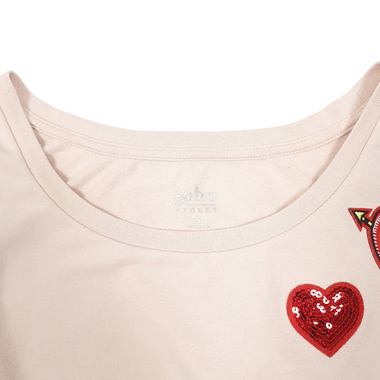 Womens Pink Soho Street Crewneck Jumper