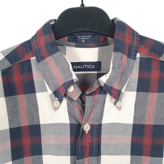 Mens Cream Nautica Long Sleeve Shirt