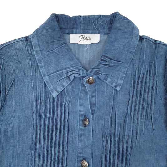 Womens Blue Unbranded Long Sleeve Shirt