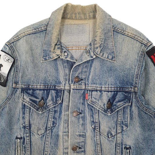 Mens Blue Levis Type 3 Trucker Vintage Made in USA Band Coat