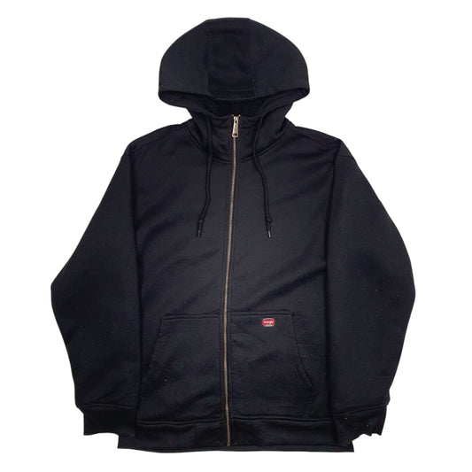 Mens Black Wrangler Workwear Full Zip Jumper