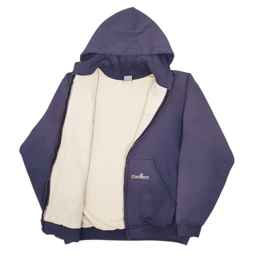 Mens Blue Carhartt Vintage Full Zip Jumper