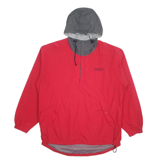 Mens Red The North Face Competition Vintage Spellout Coat