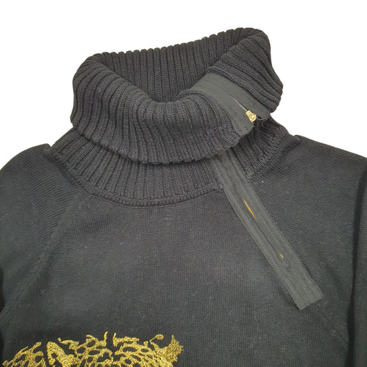 Womens Black Lauren Ralph Lauren Knit Turtleneck Cat Turtleneck Jumper