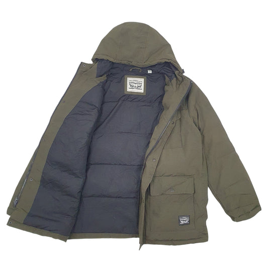 Mens Green Levis Full Zip Coat