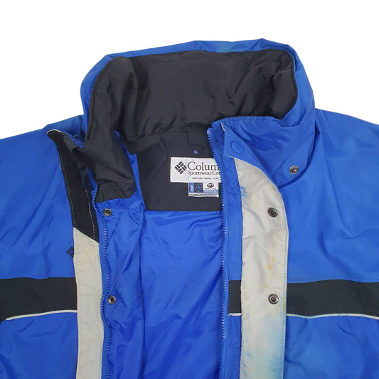 Mens Blue Columbia Crossterra Coat