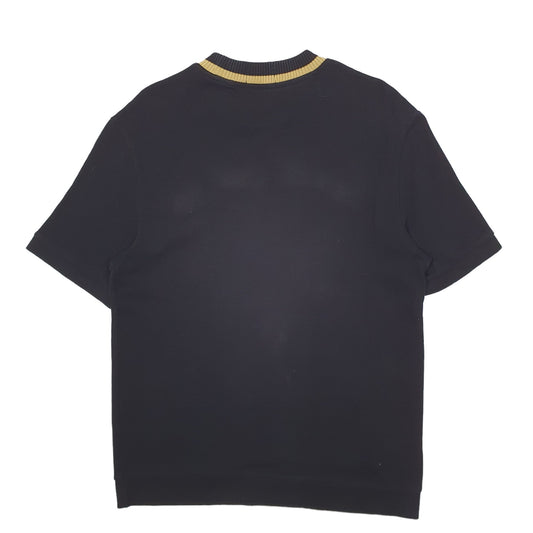 Mens Black Fred Perry Short Sleeve Polo Shirt