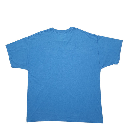 Mens Blue Adidas Short Sleeve T Shirt