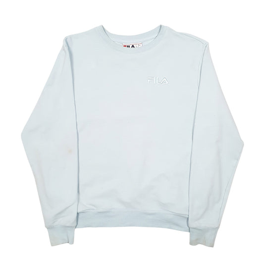 Womens Blue Fila Crewneck Jumper