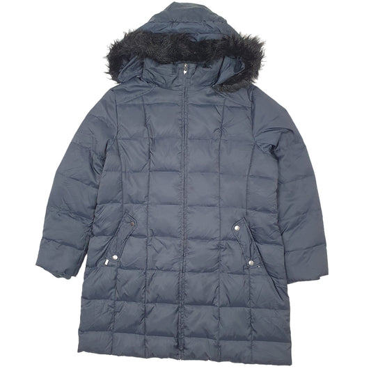 Womens Navy Nautica Longline Trench Coat