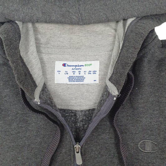 Mens Grey Champion Full Zip Jumper