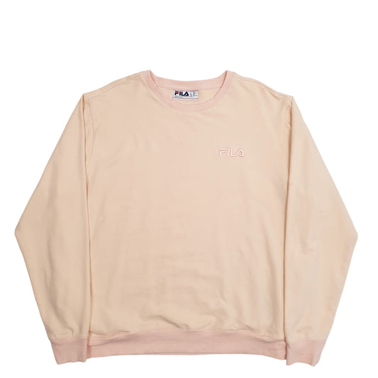 Womens Peach Fila Crewneck Jumper