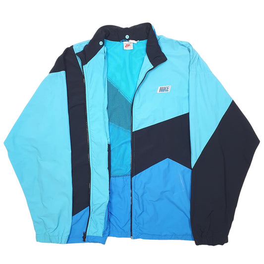 Mens Black Nike Vintage 80s Retro Coat