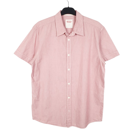 Mens Red Levie Short Sleeve Shirt