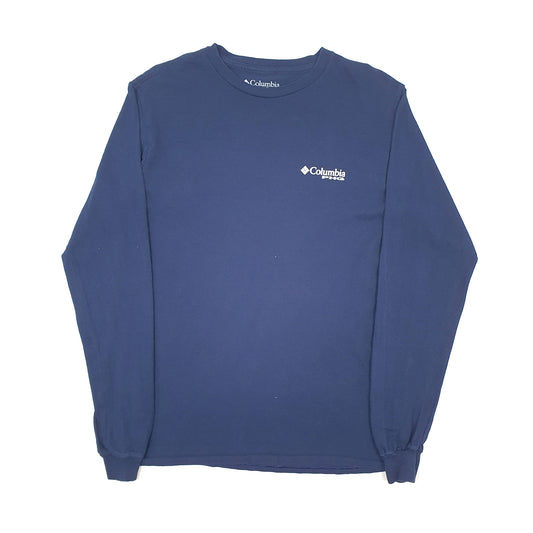 Mens Navy Columbia Sportswear PHG Hunting Long Sleeve T Shirt