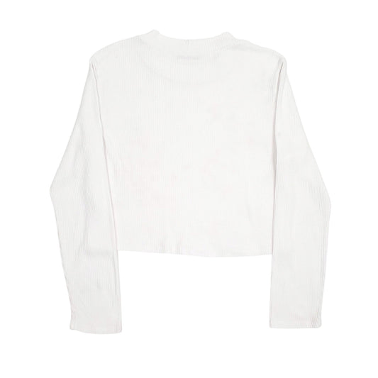 Womens White Eclipse Stretch Long Sleeve T Shirt