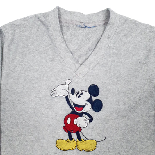 Womens Grey Disney V Neck Jumper