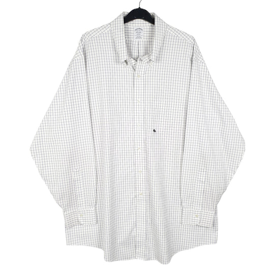 Mens White Brooks Brothers Long Sleeve Shirt