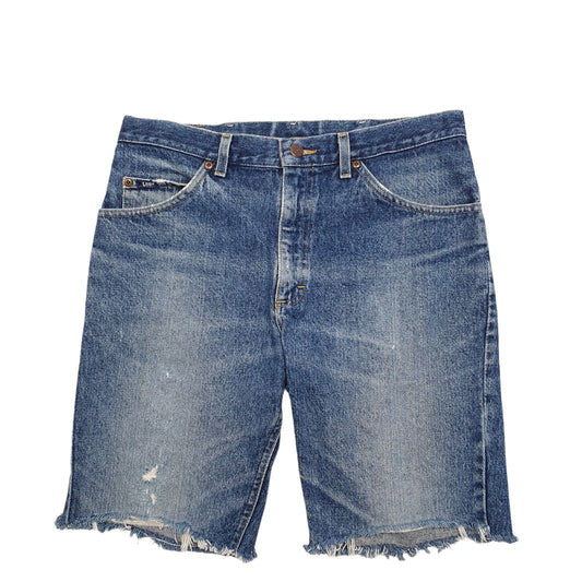 Mens Blue Lee Denim Shorts