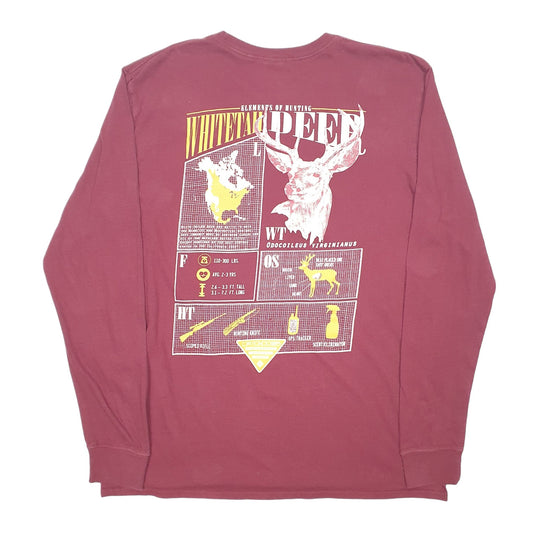 Mens Burgundy Columbia Sportswear PHG Hunting Long Sleeve T Shirt