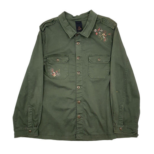 Womens Green Love & Legend Long Sleeve Shirt