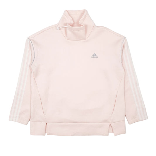Womens Pink Adidas Crewneck Jumper