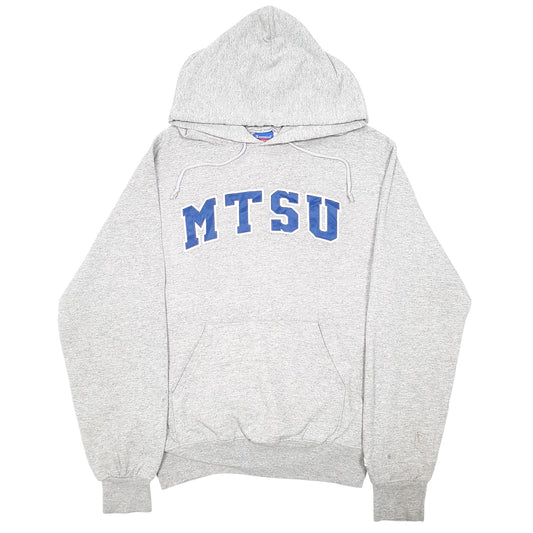 Mens Grey Champion MTSU University USA Spellout Hoodie Jumper