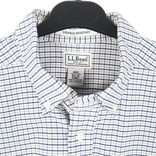 Mens White L.L.Bean Long Sleeve Shirt
