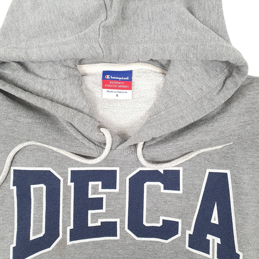 Mens Grey Champion Deca Hoodie Jumper