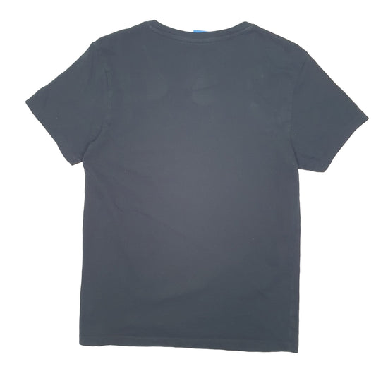 Mens Black Adidas Spellout Short Sleeve T Shirt