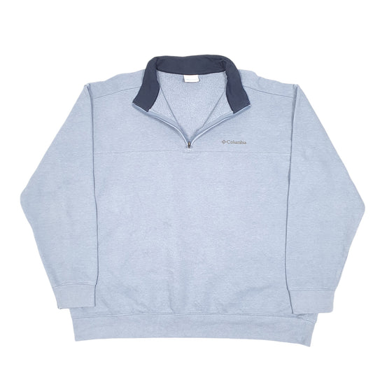 Mens Blue Columbia Sportswear Quarter Zip Jumper