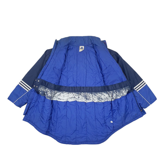 Mens Blue Adidas Vintage Coat