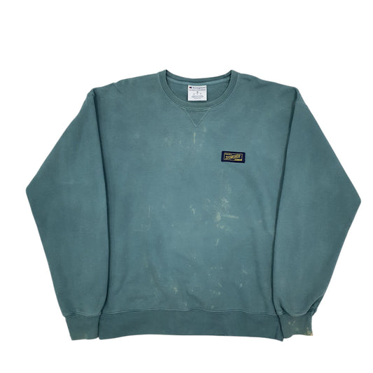 Mens Green Champion Crewneck Jumper
