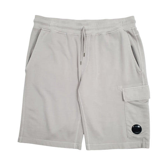 Mens Grey C.P. Company Bermuda Cargo Sweat Shorts