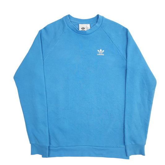 Mens Blue Adidas Crewneck Jumper